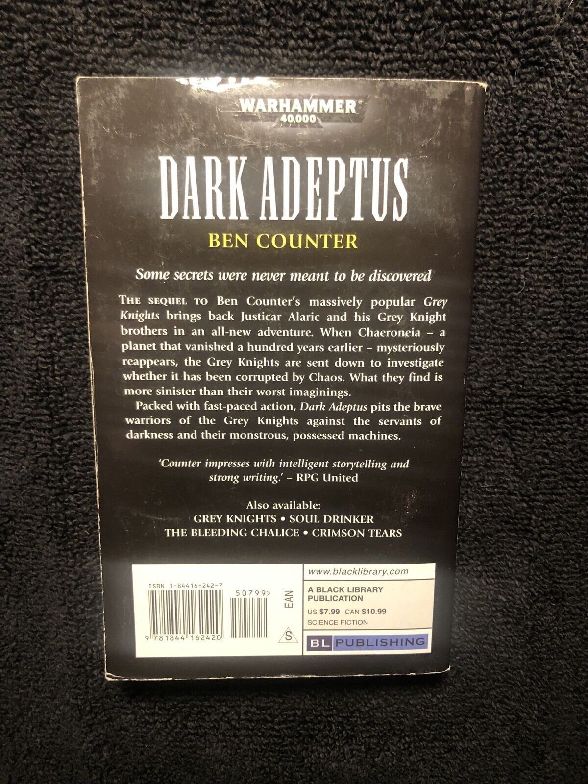 Warhammer 40,000 Ser.: Grey Knights: Dark Adeptus by Ben Counter (2006, Mass...