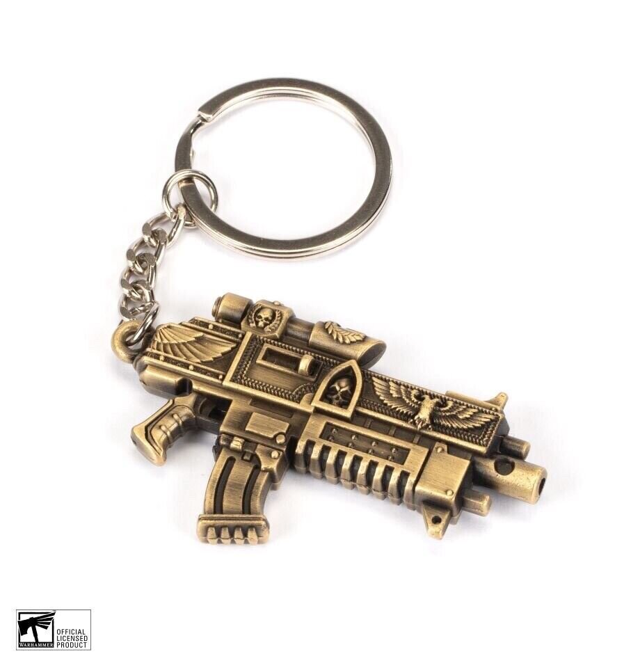 Warhammer 40,000 Starforged Bolter Keychain - Alloy - Beautiful Replica - GW NEW