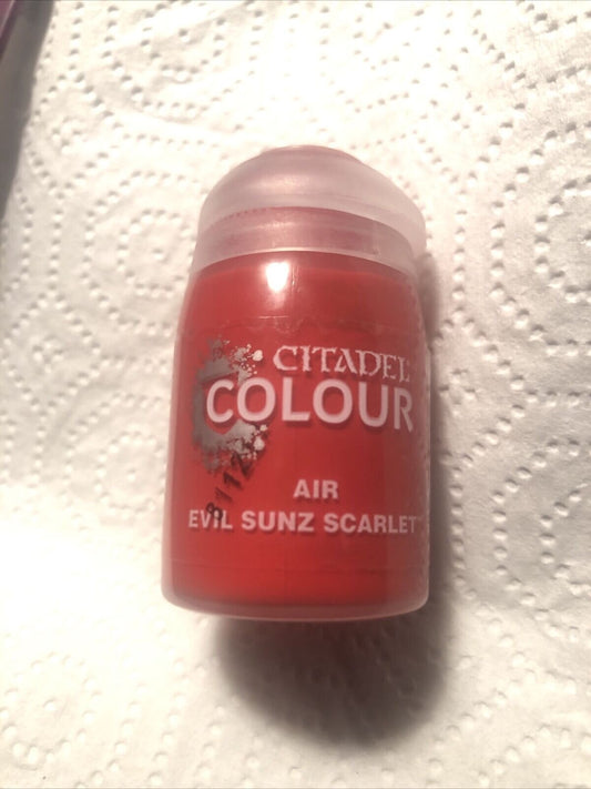 Games Workshop Citadel Air: 24 ml Evil Suns Scarlet Acrylic Paint 28-22 NEW