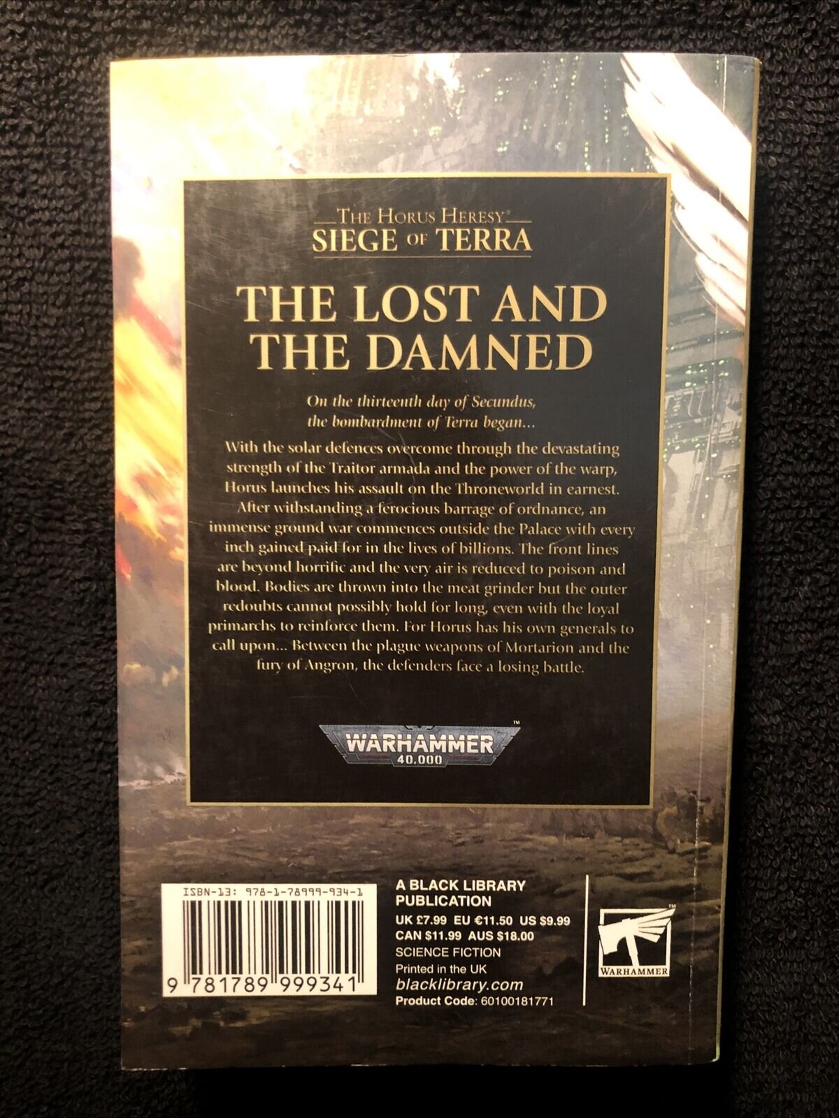 The Horus Heresy - Siege Of Terra: The Lost and the Damned by Guy Haley 2021, PB