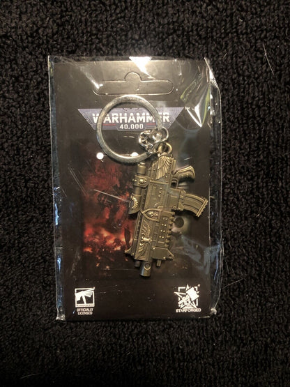 Warhammer 40,000 Starforged Bolter Keychain - Alloy - Beautiful Replica - GW NEW