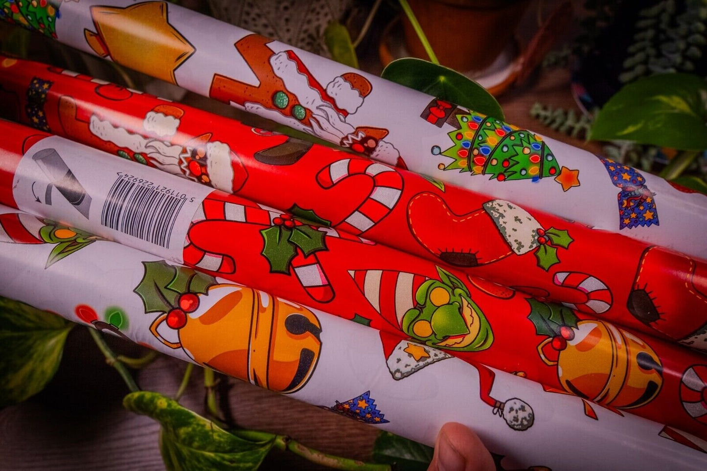 🎅2023 Warhammer Da Red Gobbo Themed Gift Wrapping Paper Holiday Roll🎁